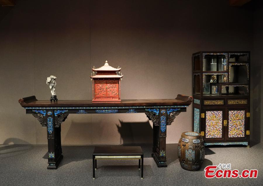 Photo taken on July 6, 2018 shows preparations underway to open the Nanxun Hall area in Nandaku, or the southern grand warehouse, at the Palace Museum, Beijing. The area will be used as a gallery to display imperial furniture in the Kangxi, Qianlong and Yongzheng periods of the Qing Dynasty (1644-1911) in the first stage, and then furniture from the Ming Dynasty (1368-1644) later, eventually bringing the total number of exhibits to 2,000. (Photo: China News Service/Du Yang)