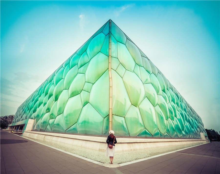 A photo of water cube in Beijing by photographer Trey Ratcliff. (Photo provided to chinadaily.com.cn)