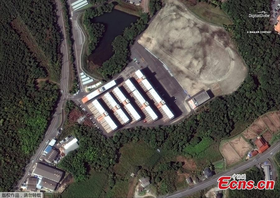 A satellite image of Higashi and Hiroshima roads are shown in this ‘a(chǎn)fter floods\' image captured near Hiroshima, Japan, July 10, 2018. (Photo/Agencies)