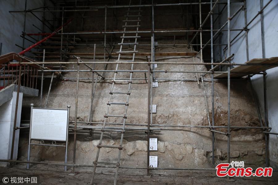 The newly-found Shangchen ruins, a paleolithic site, in Lantian County, Northwest China’s Shaanxi Province, July 12, 2018. Findings at the site showed human activities on the Loess Plateau 2.12 million years ago. (Photo/VCG)