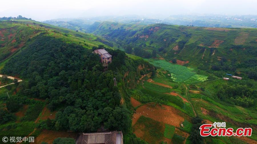 The newly-found Shangchen ruins, a paleolithic site, in Lantian County, Northwest China’s Shaanxi Province, July 12, 2018. Findings at the site showed human activities on the Loess Plateau 2.12 million years ago. (Photo/VCG)