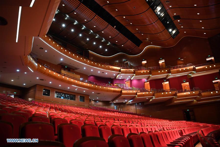 Photo taken on July 18, 2018 shows the inner view of National Grand Theater in Dakar, Senegal. China is now Senegal\'s second largest trading partner and biggest source of financing. The National Grand Theater, the Museum of Black Civilization and the National Wrestling Arena, built with Chinese assistance, stand as important venues to carry forward the culture and traditions of Senegal. (Xinhua/Yan Yan)