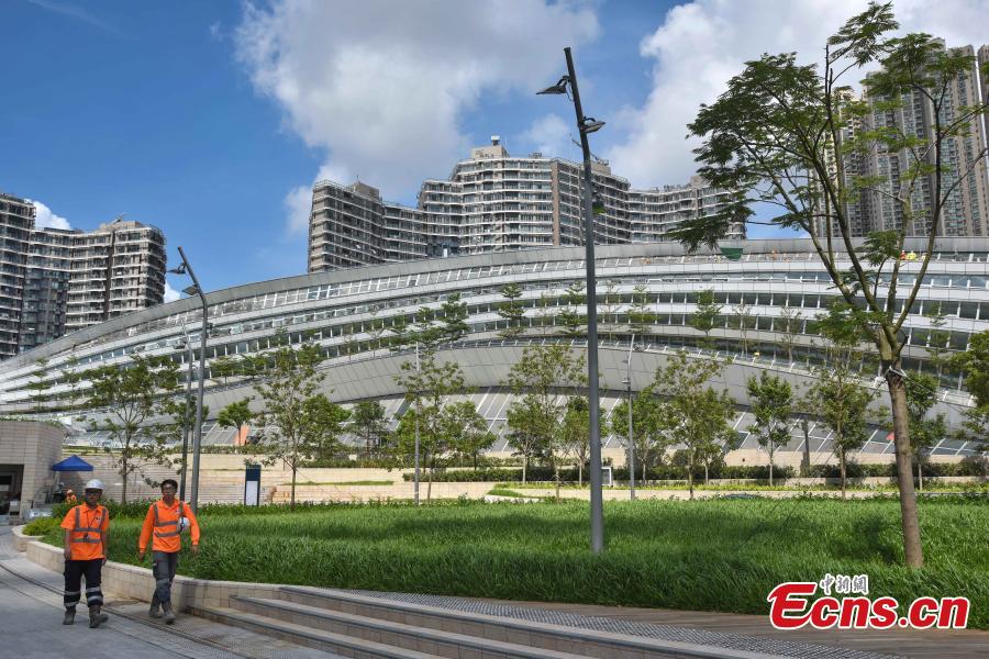 Photo taken on July 26, 2018 shows the West Kowloon Station of the Guangzhou-Shenzhen-Hong Kong Express Rail Link that will open in September. The Hong Kong section of the Express Rail Link runs from the station in West Kowloon north to the Shenzhen-Hong Kong border, where it connects with the mainland section. (Photo: China News Service/Sheung Man Mak)