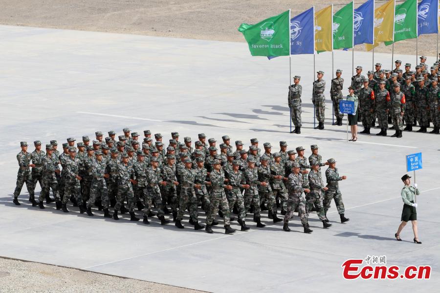 The opening ceremony of the International Army Games 2018, July 29, 2018. Three of the four contests, \