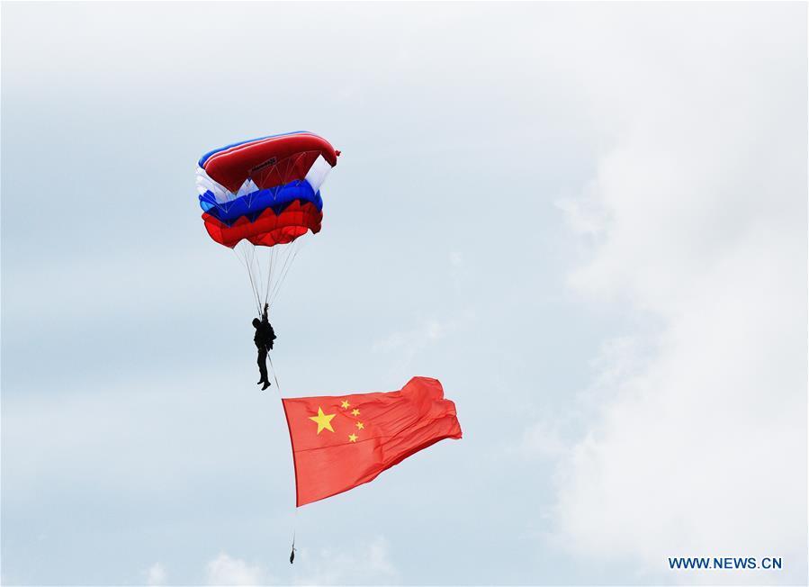 Photo taken on July 28, 2018 shows the opening ceremony of the International Army Games 2018 \