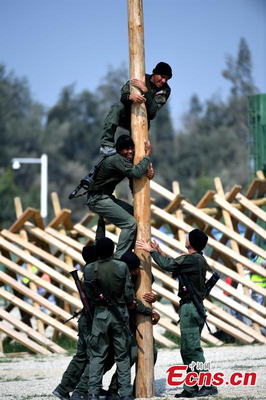 Venezuela soldiers participate in the \