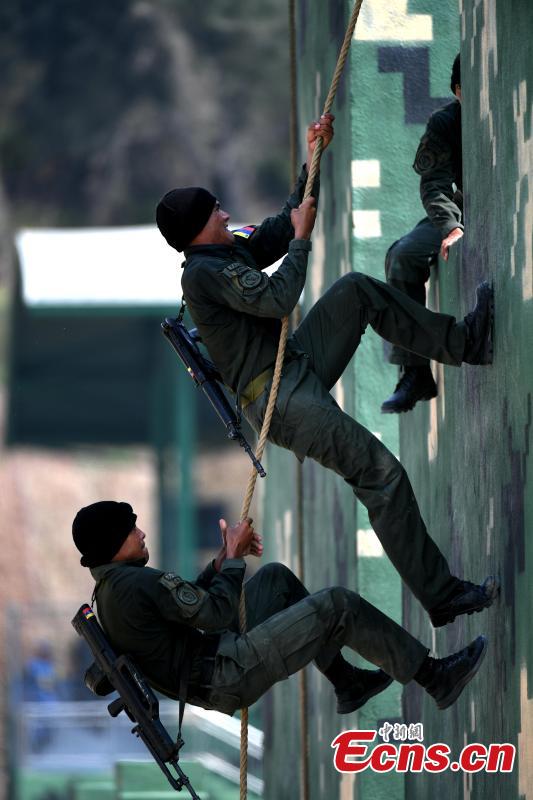 Venezuela soldiers participate in the \