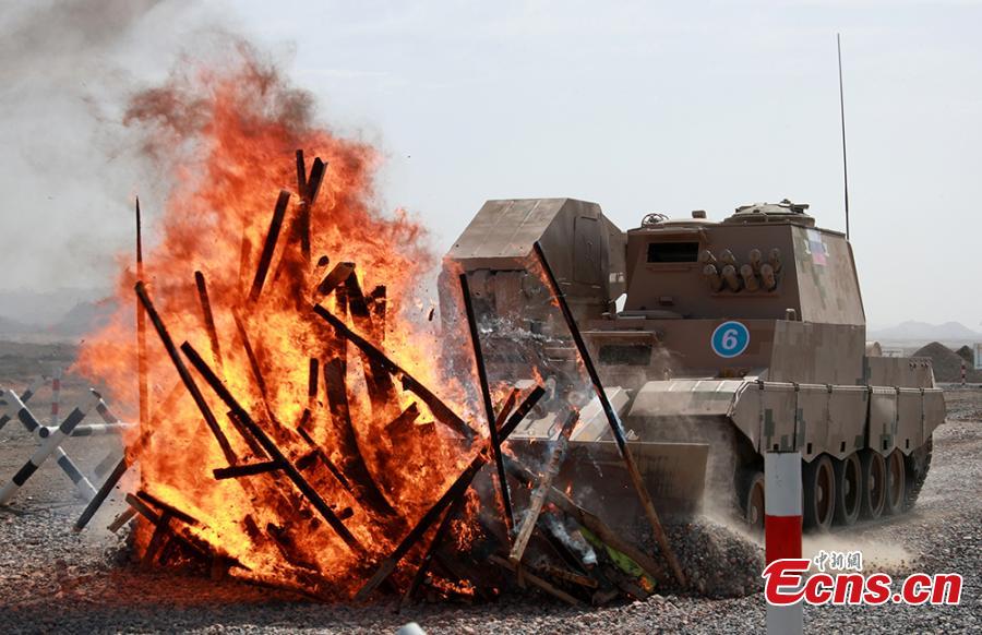 A foreign military vehicle in the \