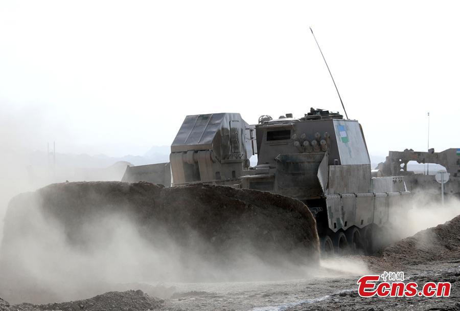 A foreign military vehicle in the \