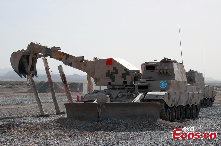 A Chinese military vehicle in the \