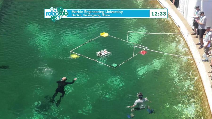 A Harbin Engineering University team wins the 21st RoboSub Competition in San Diego, California, the U.S., on Aug. 6, 2018. (Photo provided to chinadaily.com.cn)

RoboSub is an exciting underwater robotics program in which teams of high school and college students from around the world design and build an Autonomous Underwater Vehicle.

These vehicles are designed to navigate through a series of tasks. The tasks mimic ongoing research in Autonomous Underwater Systems.