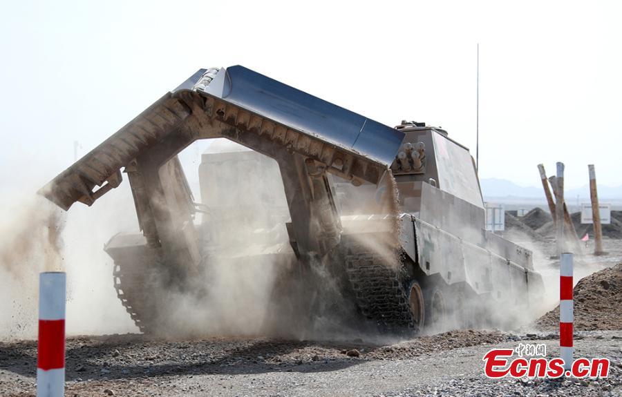 A Chinese military vehicle in the \