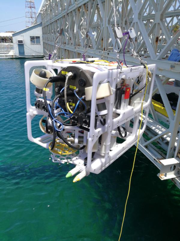 A Harbin Engineering University team wins the 21st RoboSub Competition in San Diego, California, the U.S., on Aug. 6, 2018. (Photo provided to chinadaily.com.cn)