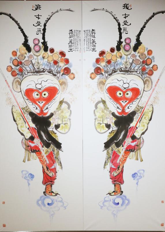 Ma Shulin\'s solo exhibition is ongoing at the National Art Museum of China in Beijing. (Photo/China Daily)