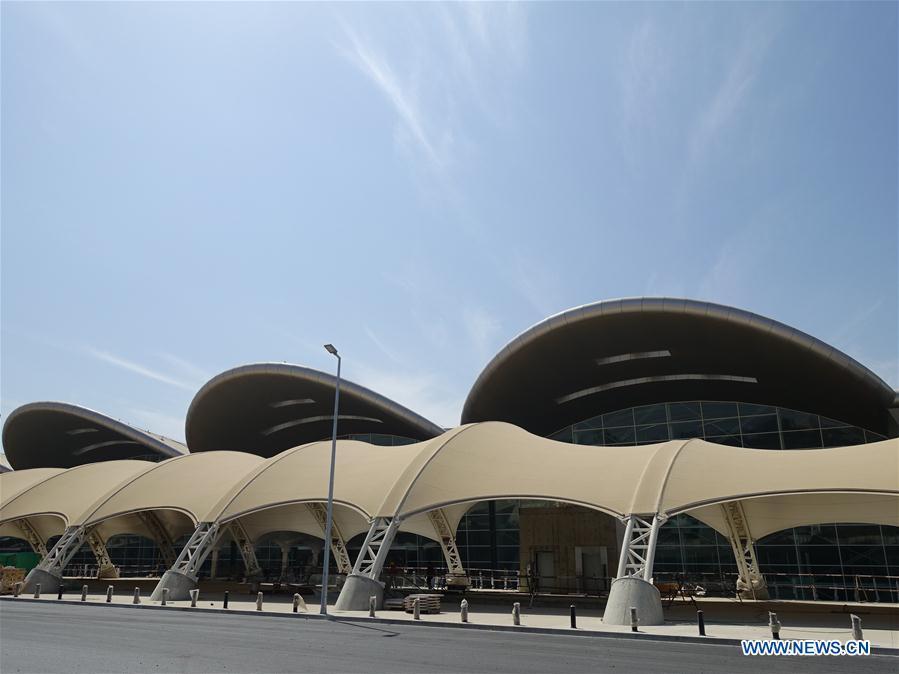 Photo taken on Aug. 10, 2018 shows the new Algiers Airport in Algeria. The construction of new Algiers Airport by China State Construction Engineering Corporation (CSCEC) will be completed soon. (Xinhua)