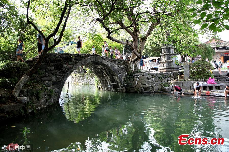 File photo of Lingqu Canal, one of the oldest and well-preserved ancient water conservation projects in the world. (Photo/VCG)