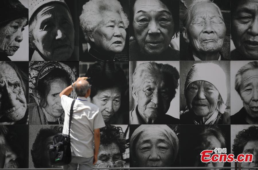 A man visits a museum founded on the former site of a \