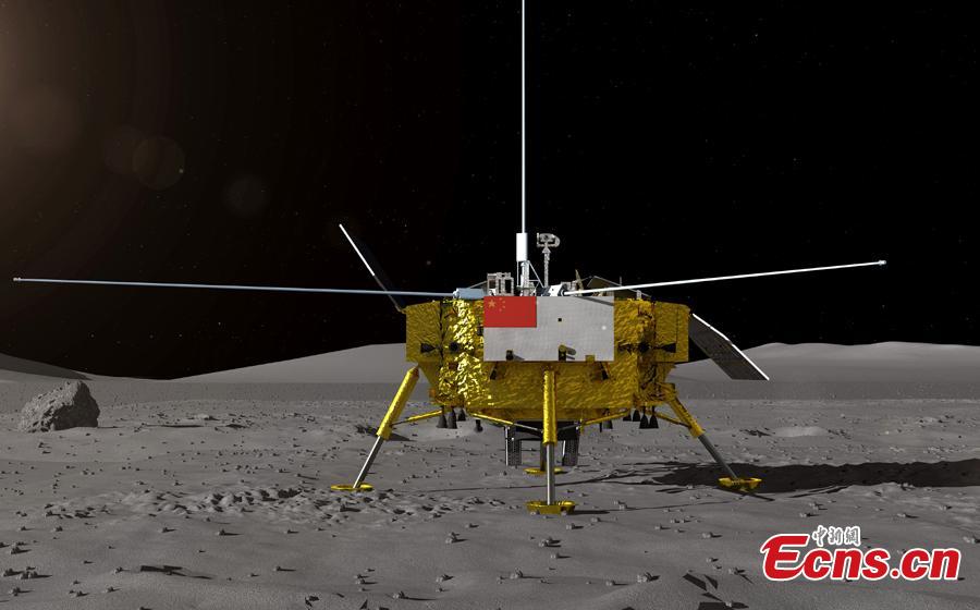 Photo provided by the lunar exploration project center at the State Administration of Science, Technology and Industry for National Defense shows the rover that will be used in China’s Chang\'e-4 lunar mission. The center kicked off a global contest in Beijing on Aug. 15, 2018 to find a name for the Chang\'e-4 rover. (Photo provided to China News Service)
