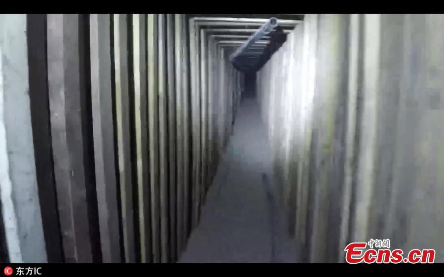 US authorities have found a secret drug tunnel stretching from a former KFC in the state of Arizona to Mexico. The building\'s owner was arrested after the 180m passageway was discovered in the basement of the old restaurant in San Luis, leading under the border to a home in San Luis Rio Colorado. (Photo/IC)