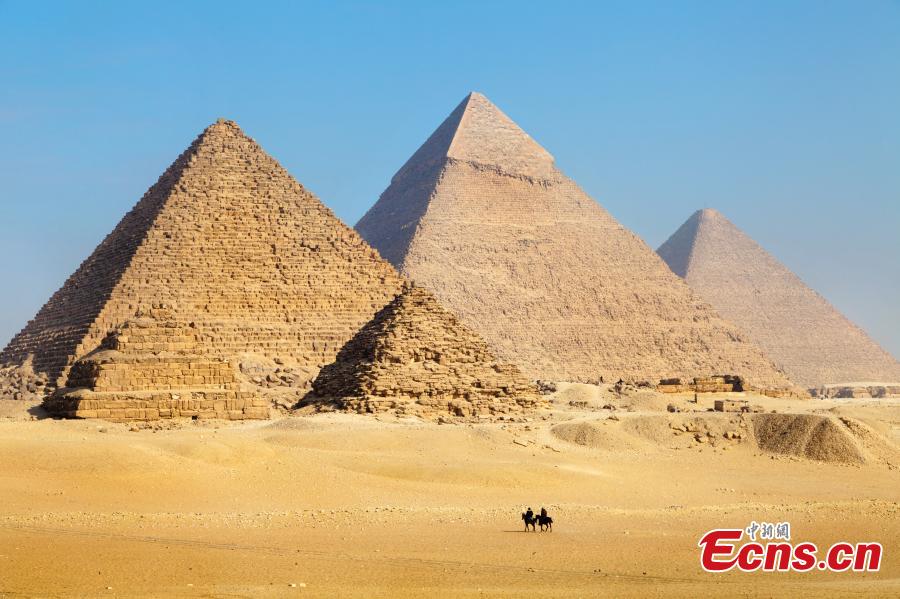 The pyramids in Egypt. (Photo provided to China News Service)