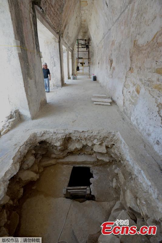 Ritual objects such as ceramic figures, carved bones and flint were also discovered in the archaeology site in Palenque, Chiapas, Mexico. (Photo/Agencies)