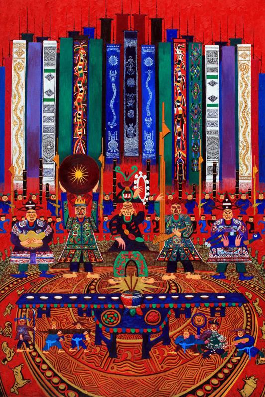 Art by Zhang Zhongbao (Photo provided to China Daily)