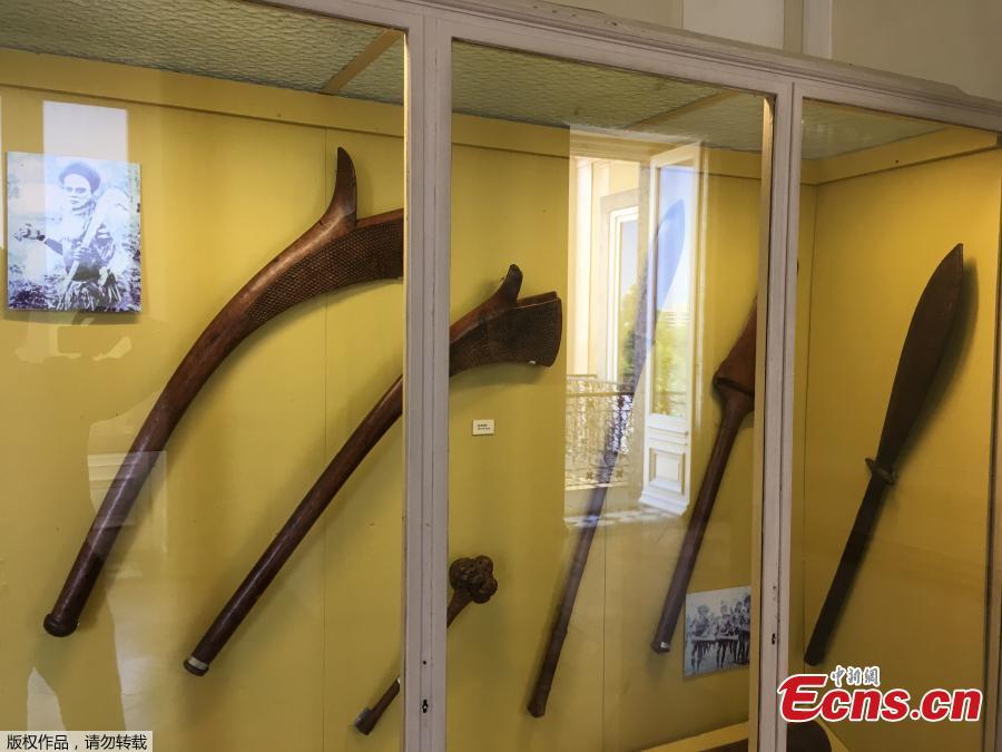 View of pieces on display at the National Museum in Rio de Janeiro, Brazil, on October 9, 2017. 
A massive fire on September 2, 2018 ripped through Rio de Janeiro\'s treasured National Museum, one of Brazil\'s oldest, in what the nation\'s president said was a \
