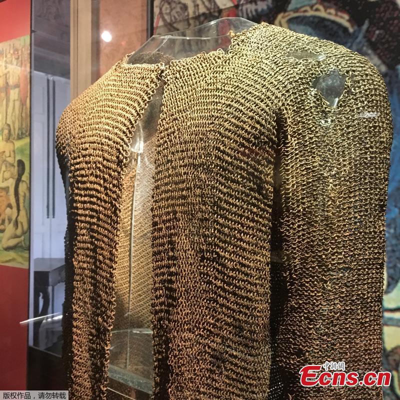 View of a piece on display at the National Museum in Rio de Janeiro, Brazil, on October 9, 2017. 
A massive fire on September 2, 2018 ripped through Rio de Janeiro\'s treasured National Museum, one of Brazil\'s oldest, in what the nation\'s president said was a \