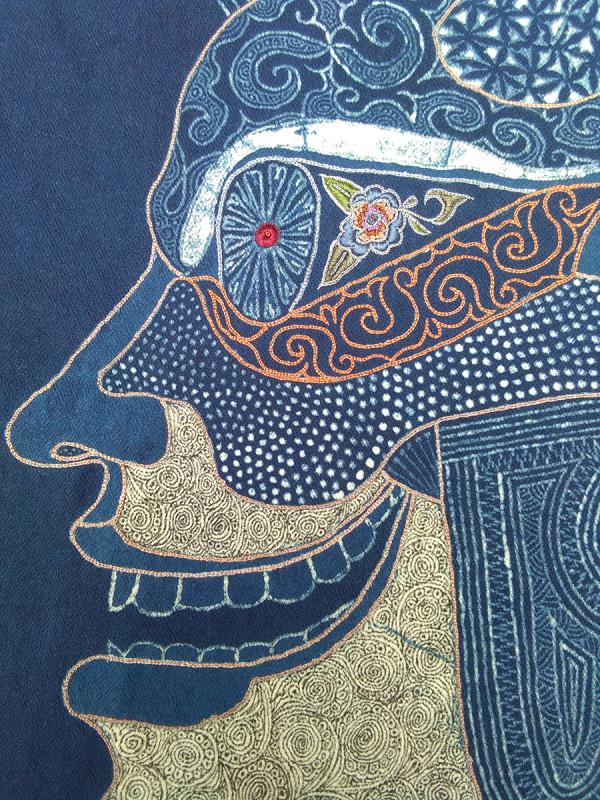 Embroidered work by Yang Xiaozhen and Wu Jian\'an  (Photo provided to China Daily)