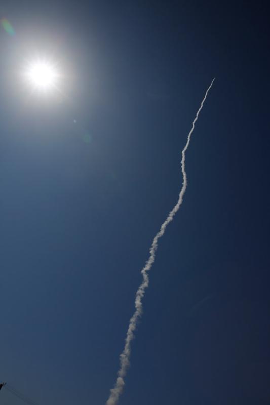 Beijing tech company i-Space has used its own carrier rocket to launch three satellites into space from the Gobi Desert on Sept. 5, 2018. (Photo/chinadaily.com.cn)