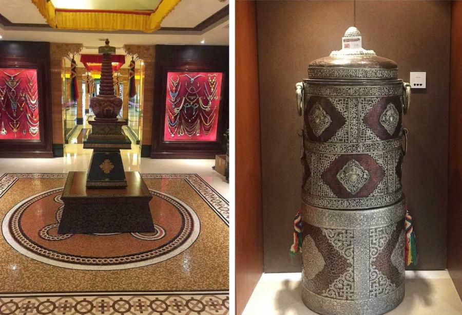 Exhibits on display at Tibet Hotel Chengdu 2017 (Photo by Bruce Connolly/chinadaily.com.cn)