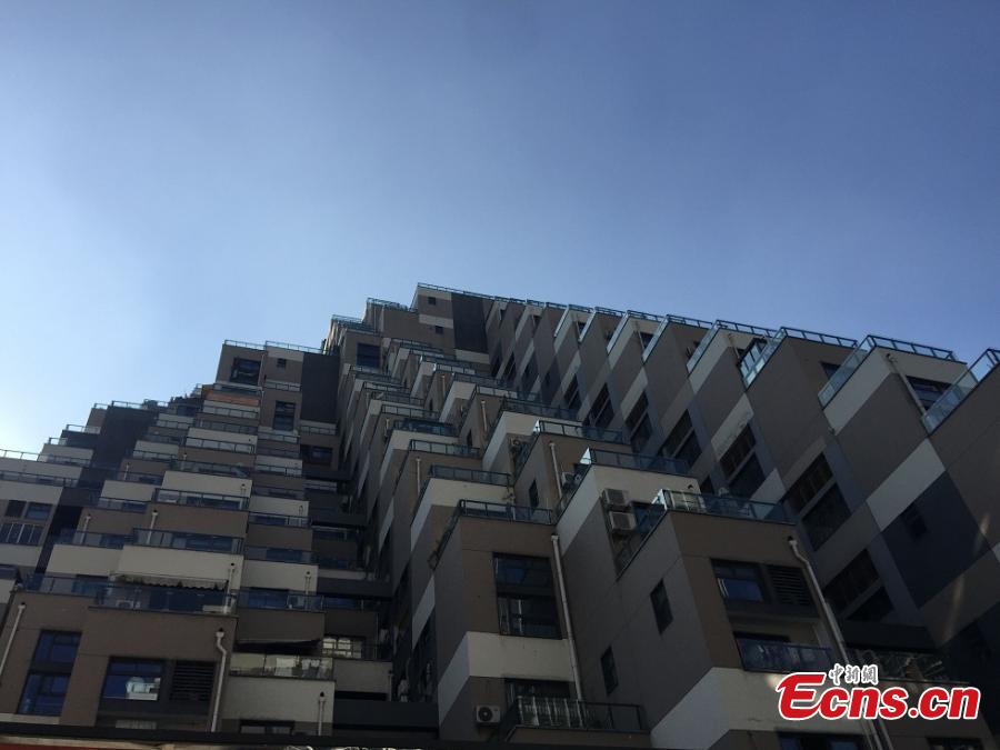 A building complex that looks like a pyramid in Kunshan City, East China’s Jiangsu Province, Sept. 5, 2018. Pictures of the complex, comprised of three buildings located on a mountain, went viral on the Internet due to its unique architectural appearance. The complex was put into use in 2013 and has a total floor area of 130,000 square meters. (Photo: China News Service/Huang Ying)
