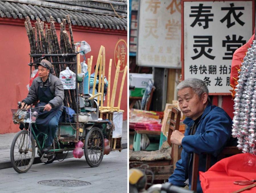Traders on Wenshuoyuan Street 2017 (Photo by Bruce Connolly/chinadaily.com.cn)