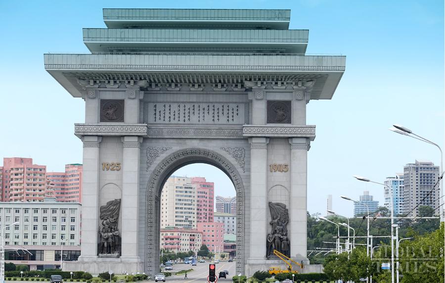 Photos show the urban landscape of Pyongyang. (Photo: Cui Meng/GT)