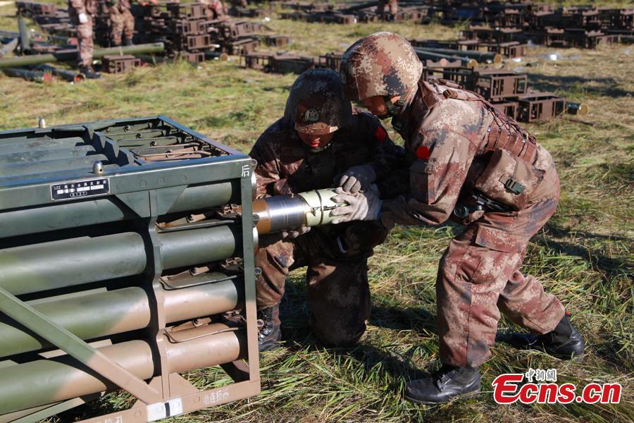 Chinese soldiers participate in the Vostok-2018 (East-2018) military exercise at the Tsugol training range in the Trans-Baikal region in Russia, Sept. 13, 2018. The drills are aimed at consolidating and developing the China-Russia comprehensive strategic partnership of coordination, deepening pragmatic and friendly cooperation between the two armies, and further strengthening their ability to jointly deal with varied security threats, the Chinese Ministry of National Defense announced. (Photo: China News Service/Li Chun)