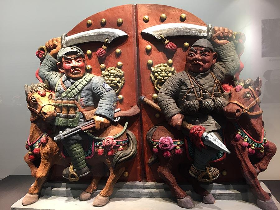 Colored sculptures are shown at the exhibition. (Photo/China Daily)

Furthermore, Zou revealed colored sculpture has already been included in the curriculum at Beijing University of Technology.

\