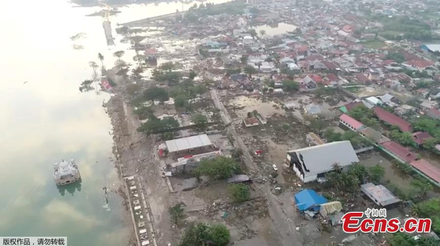 The damage after an earthquake is seen in Palu, Central Sulawesi Province, Indonesia September 29, 2018 in this still image taken from a video obtained from social media.  (Photo/Agencies)