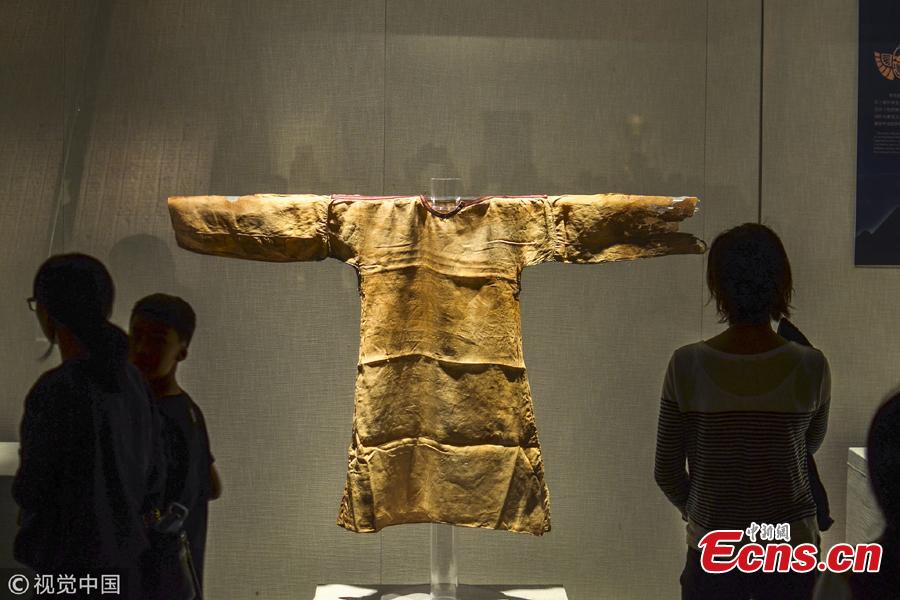 This photo taken on Oct. 7, 2018 shows cultural relics of Ancient Egypt displayed at a museum in Zhejiang.  (Photo: VCG/Yin Fujun)