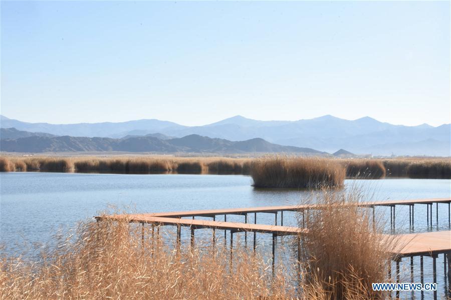 Photo taken on Oct. 10, 2018 shows a scenery at the Keketuohai UNESCO Global Geopark in northwest China\'s Xinjiang Uygur Autonomous Region. Xinjiang officially opened its first geopark in Keketuohai on Wednesday. Located south of the Altay Mountains and at the source of the Irtysh River, the park covers more than 2,300 square kilometers. Visitors will be able to enjoy breathtaking views including the Irtysh Grand Canyon, a huge mine crater, lakes, mountains, a waterfall, fossils and rivers. UNESCO announced eight new global geoparks in May last year, including Keketuohai. (Xinhua/Zhang Xiaolong)