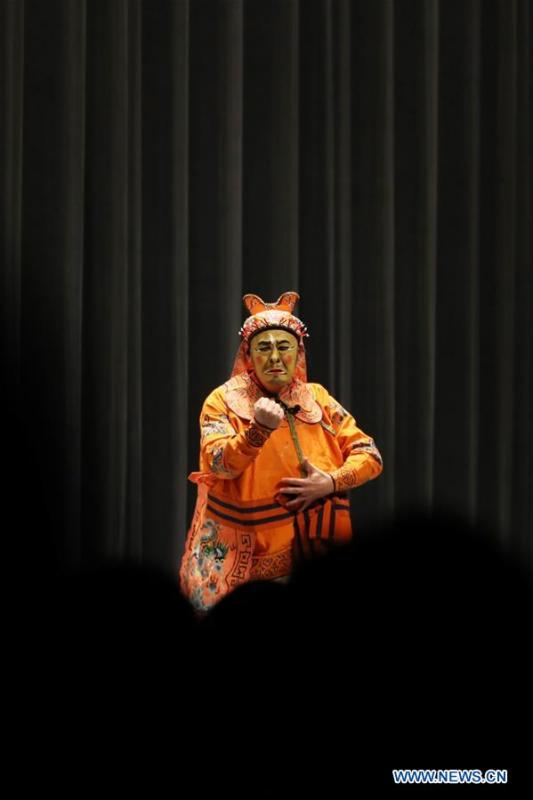 A trouper from China\'s Shanghai Kunqu Opera Troupe performs Kunqu Opera \