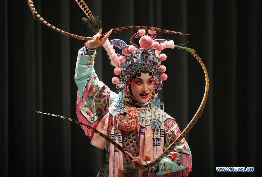 A trouper from China\'s Shanghai Kunqu Opera Troupe performs Kunqu Opera \
