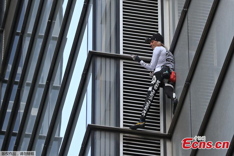 French urban climber Alain Robert, also known as \