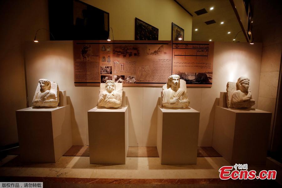 Restored sculptures are displayed in an exhibition, at the Opera house in Damascus, Syria October 3, 2018. (Photo/Agencies)