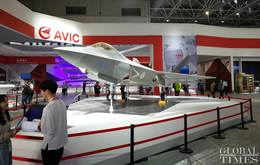 Air Show China 2018 is set for takeoff in Zhuhai, South China\'s Guangdong Province on November 6, featuring demonstrations of the latest fighter jets and weaponry over the six-day event. (Photo: Yang Sheng/GT)