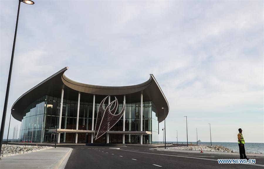 Photo taken on Nov. 11, 2018 shows the Leaders\' Conference Centre, the APEC Haus, in Port Moresby, Papua New Guinea. Leaders from the Asia-Pacific economies are gathering in Port Moresby, the capital of Papua New Guinea for the Asia-Pacific Economic Cooperation (APEC) Leaders\' Week on Nov. 12-18. (Xinhua/Bai Xuefei)