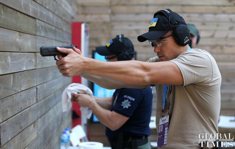 The 2nd USIP World Police Service Pistol Shooting Competition will kick off in Foshan, Guangdong Province, on Nov. 14. 69 delegations from 68 countries and regions have joined in the competition. (Photos: Cui Meng/GT)