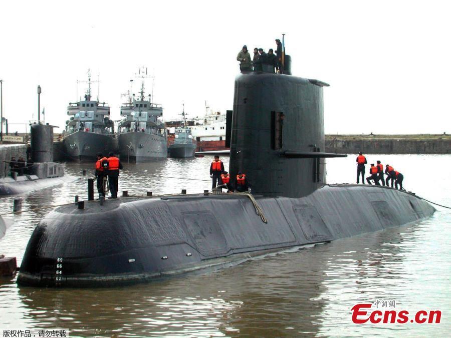 Undated and unlocated photo released by Noticias Argentinas of the ARA San Juan submarine, which wreckage was found on November 16, 2018, after being missing for a year. Authorities confirmed on November 17, 2018 that the wreckage of the ARA San Juan submarine was found at 907 meters (2,975 feet) of depth, some 500 km from the southern city of Comodoro Rivadavia. (Photo/Agencies)