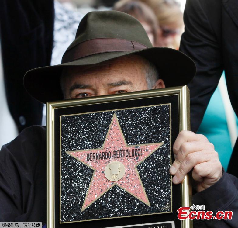 A file photo of Italian director Bernardo Bertolucci.Italian film director Bernardo Bertolucci, whose films include \