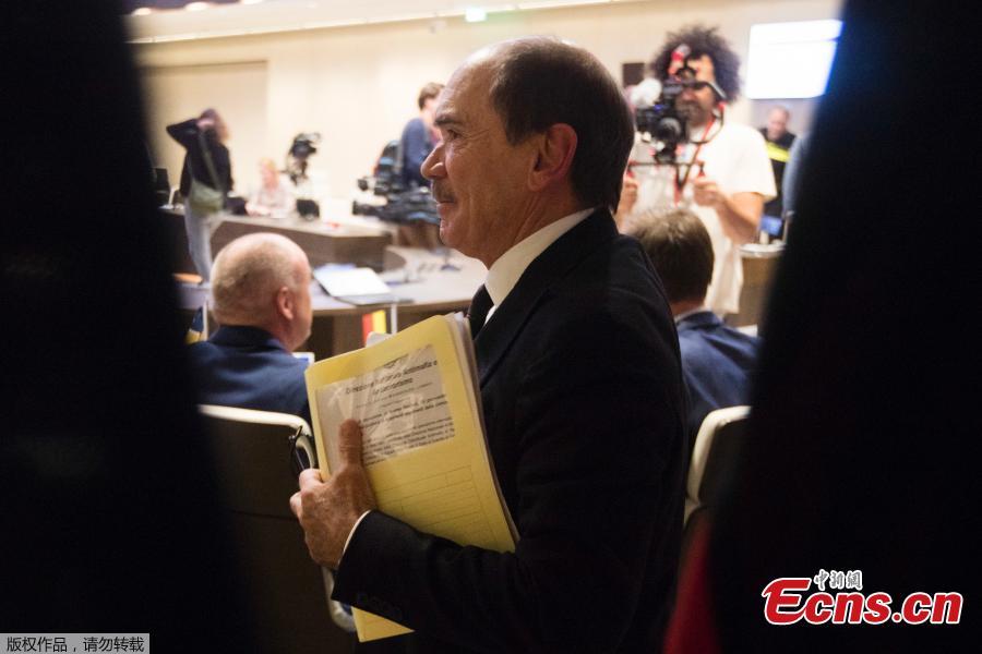 Federico Cafiero De Raho, Italy’s Anti-Mafia and Anti-terrorism national prosecutor, leaves after a press conference about Operation Pollino with raids in four countries targeting the Calabria mafia during to a press conference at the Eurojust headquarters in The Hague, Netherlands, Wednesday, Dec. 5, 2018. Authorities are conducting coordinated raids in Germany, Italy, Belgium and the Netherlands in a crackdown on the Italian mafia. German federal police said in a statement Wednesday that there had been multiple arrests in the early morning raids on premises linked to the \'ndrangheta, a southern Italy-based organized crime group. (Photo/Agencies)