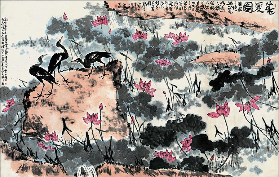 Eagles are a recurring subject in the oeuvre of late modern Chinese ink artist Li Kuchan, who specialized in the genre of flowers and birds in a carefree style. (Photo provided to chinadaily.com.cn)

Li, who grew up in a period when his country suffered poverty and chaos, focused on eagles in his creations to encourage the people to stand up against all the difficulties and fight for national independence.

An ongoing exhibition marking the 120th anniversary of Li’s birth is showing his eagle-themed paintings, calligraphic works and art collections, through Dec. 22.